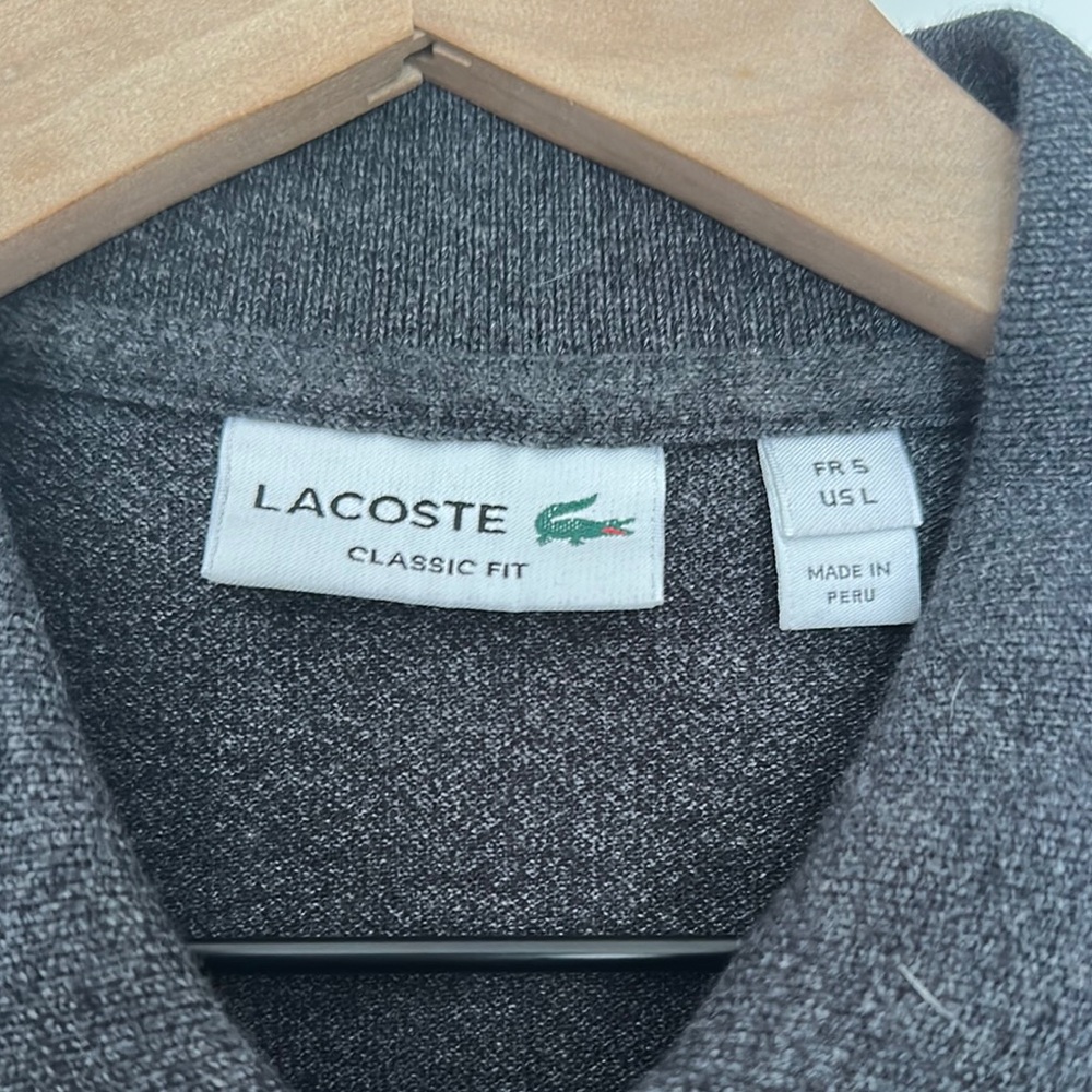 Lacoste Charcoal Classic Fit Polo